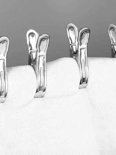 Stainless Steel Clothespins – Windproof, Durable Laundry Clips (10 Pcs)
