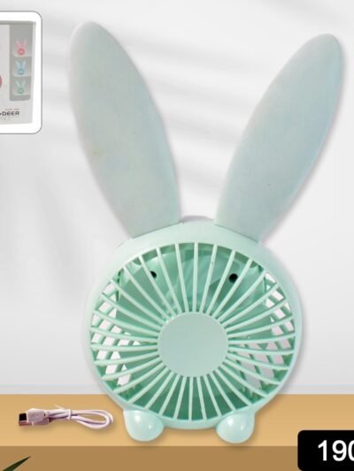 USB Desk Fan – Cute Rabbit Mini Fan with Mist Air | Deskrova
