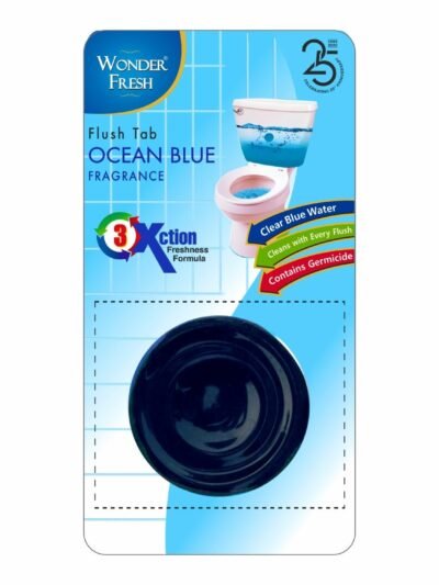 Toilet Cleaner Flush Tab – Ocean Blue, 50g | Wonder Fresh