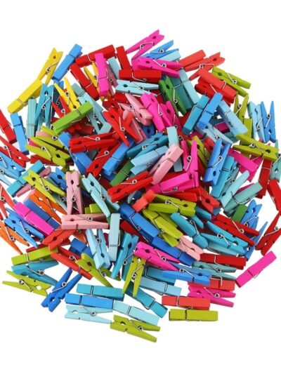 Wooden Cloth Pegs – Small Multipurpose Clips (50 Pcs) | Indo Glow