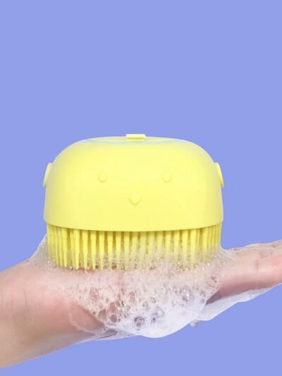 Silicone Bath Brush – Built-in Shampoo Dispenser | VelvaBloom