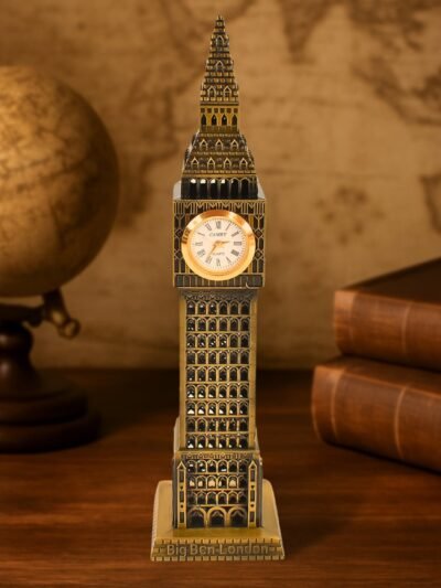 Big Ben Miniature Metal Statue – Elegant Home Decor Accent