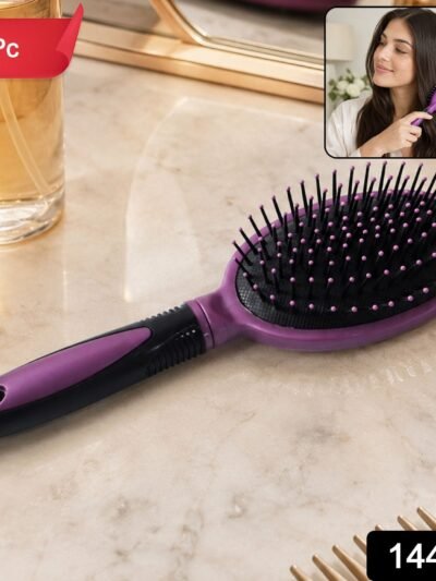 Cushioned Paddle Hair Brush � Detangling & Frizz Control for All Hair