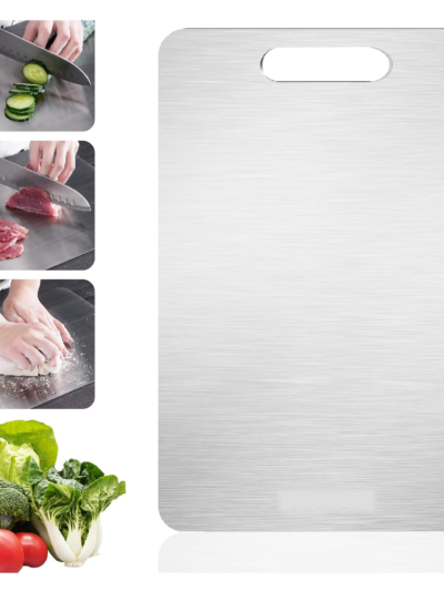 Stainless Steel Multipurpose Chopping Board – Large & Durable