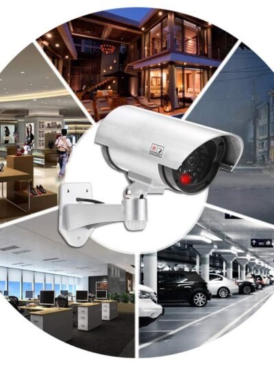Dummy Security Camera – Outdoor Fake CCTV with LED | AutoSafeo