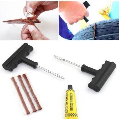 Tubeless Tyre Puncture Repair Kit – Complete Set for Cars & Bikes | RaceVault