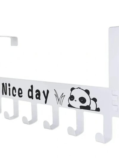 Over Door Hook Hanger Rack – Heavy-Duty 6-Hook Organizer