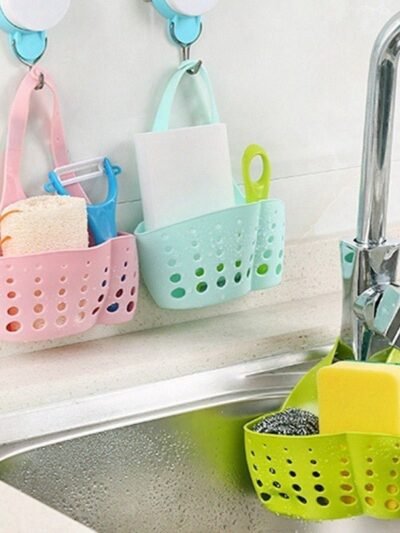 Faucet Sink Caddy – Adjustable Drainage Basket | Velvet Organizers