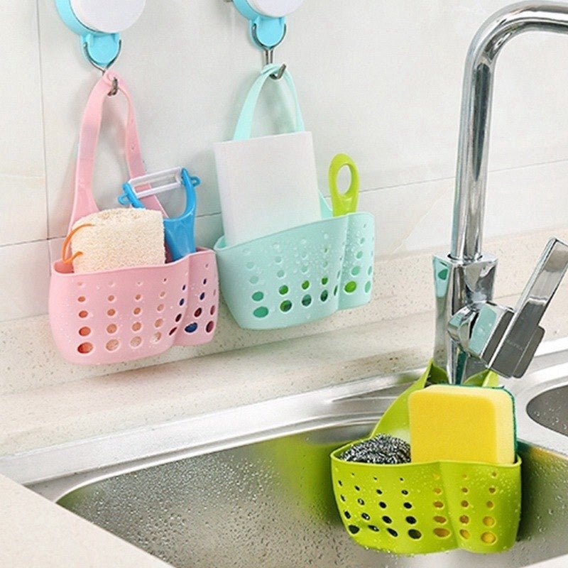 Faucet Sink Caddy – Adjustable Drainage Basket | Velvet Organizers