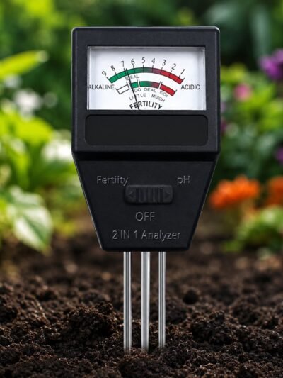 2 in 1 Soil Meter � Accurate pH & Fertility Testing for Gardens
