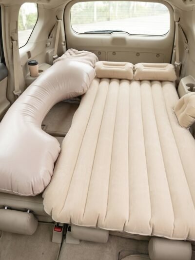 Portable Car Air Mattress � Foldable for Travel & Camping Comfort
