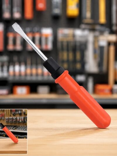 Small 2 in 1 screwdriver � Reversible flathead and Phillips tool for home & work