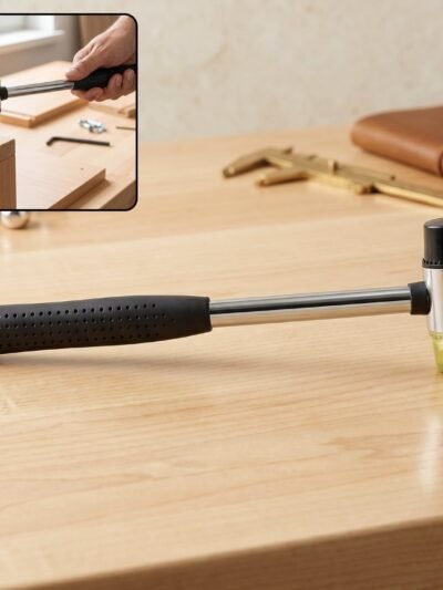 Double Head Rubber Mallet � Non-slip grip & durable steel handle