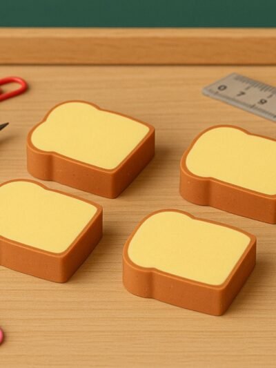 Toast Bread Eraser – Cute 3D Food Design for Kids | TinyTrendy