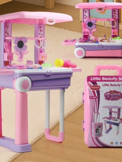 Kids Beauty Set Trolley – 25 Pcs Pretend Play | Aditi