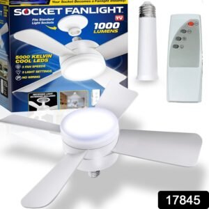 Ceiling Fan & LED Light – Space-Saving Cooling & Bright Illumination