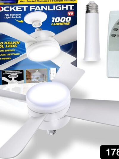 Ceiling Fan & LED Light – Space-Saving Cooling & Bright Illumination