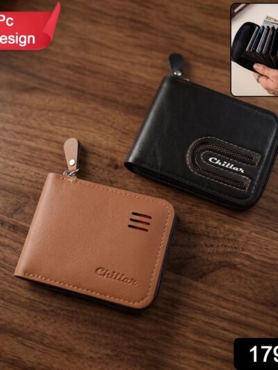 Zip-Around Card Holder Wallet – Compact High-Capacity Organizer