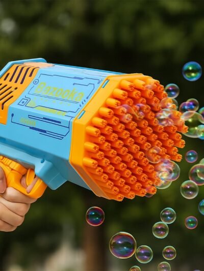 Rechargeable Bubble Gun – 69-Hole Powerful Blower for Kids | Dollverse