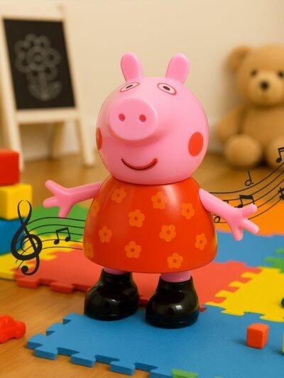 Pig Pretend Play Toy – Movable Soft Rubber Figure | Play & Move