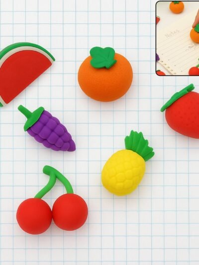 Kids Erasers Set – Colorful 3D Designs | Writezo