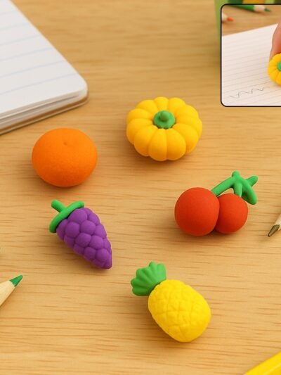 Fancy Erasers for Kids – 3D Mix Design Colorful Set | Writezo