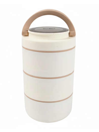 Stainless Steel Lunch Box – 3 Layer, Leak-Proof | Ganesh