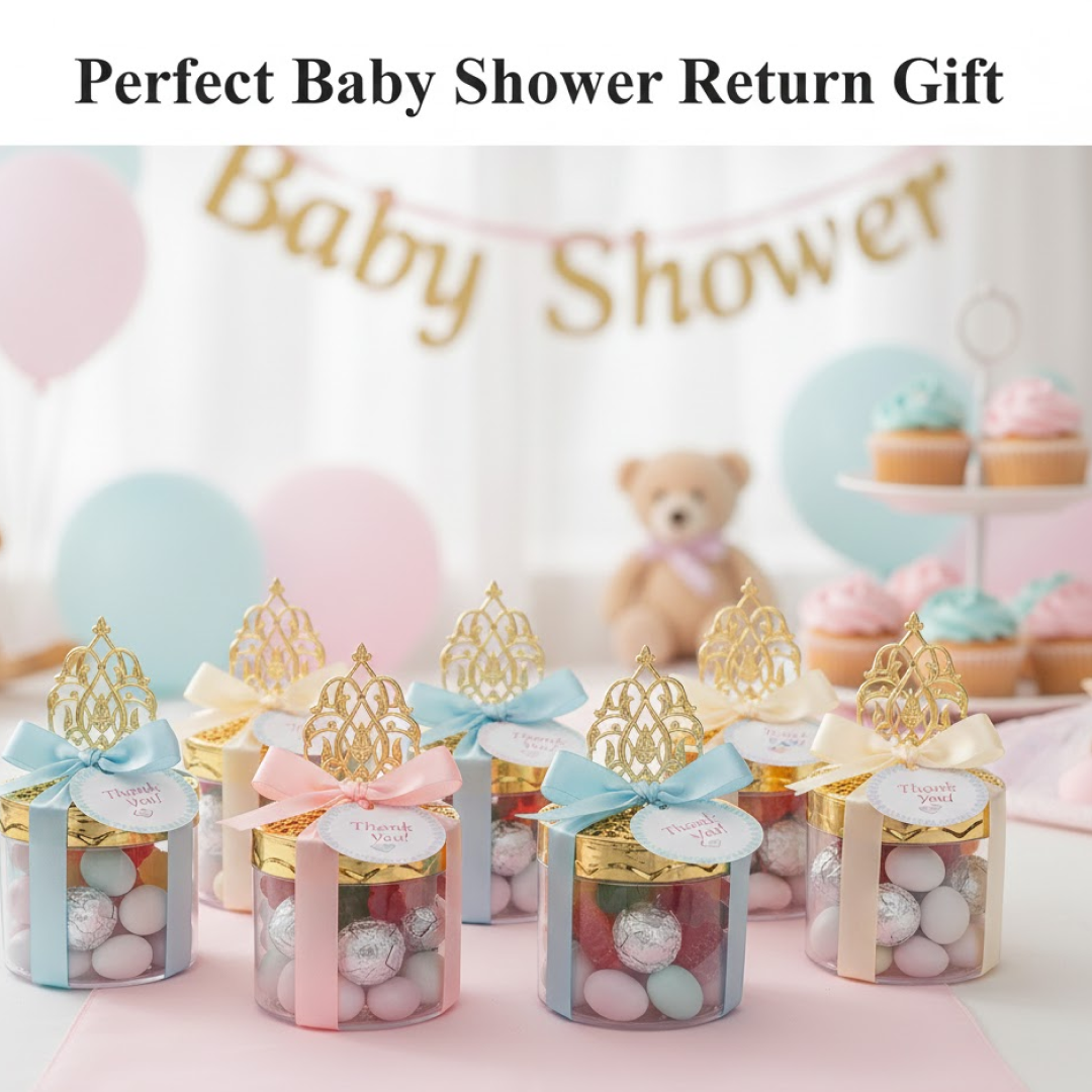 Baby Shower Candy Boxes – Clear Plastic Favor Containers