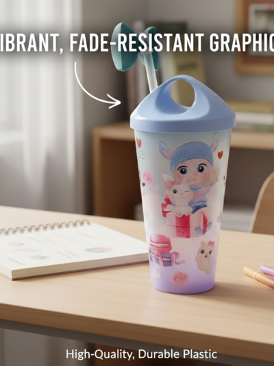 Unicorn Kids Water Bottle – Spill-Proof Straw & BPA-Free | TinyTrendy