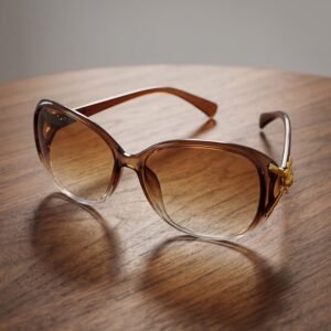 Oversized Sunglasses for Women � Trendy Gradient Lenses & Gold Accents