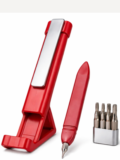 Multi-Function Pen – 4-in-1 Phone Holder & Screwdriver Set | Velvet Wipe