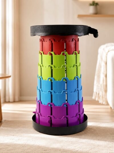Telescopic Folding Stool � Portable, Adjustable Camping Seat