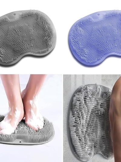 Silicone Bath Massage Cushion – Non-Slip Foot Scrubber & Exfoliator