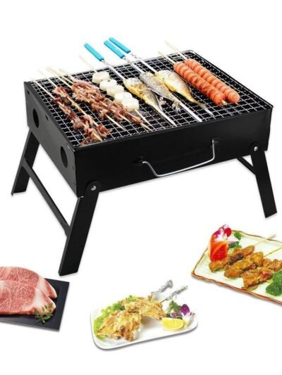 Folding Charcoal Grill – Portable Carbon Steel BBQ | Siplix