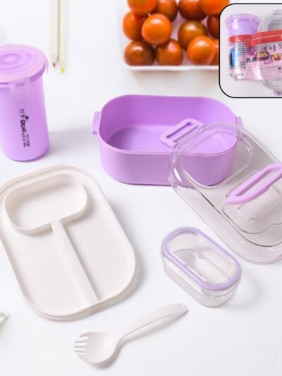 Kids Lunch Box Set – BPA-Free with Bottle & Spoon