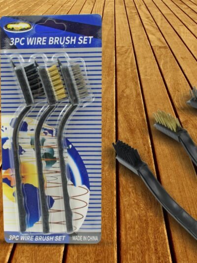 Mini Wire Brush Set – Steel, Nylon, Brass for Cleaning |
