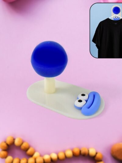 Self-Adhesive Colorful Wall Hook – Simple Ball Shape, 3kg Load