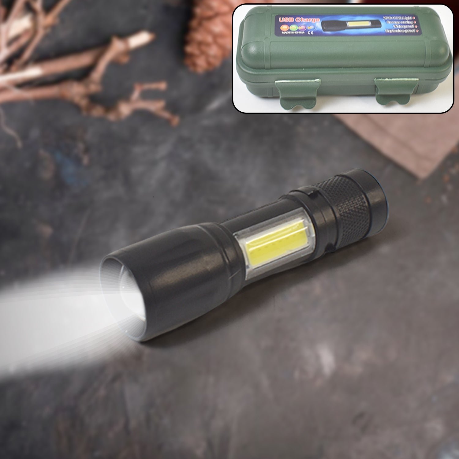 Rechargeable Mini Flashlight – Ultra Bright USB Torch | Garden Vera