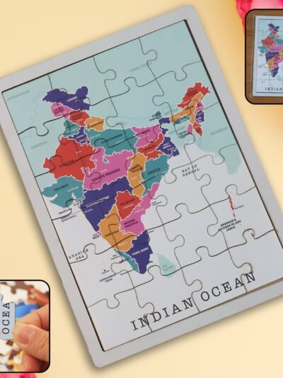 India Map Puzzle – Educational Wooden Toy for Kids 3+ Years