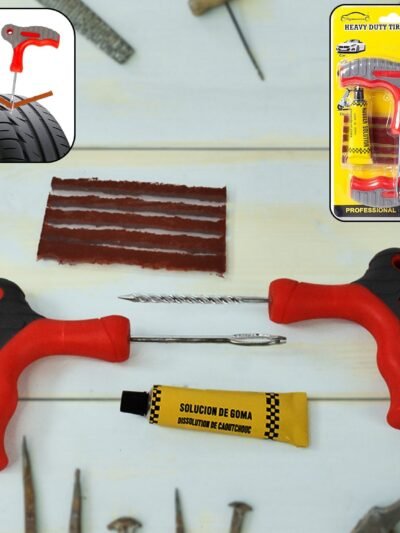 Tubeless Tyre Puncture Repair Kit – 4-in-1 Durable Tool Set