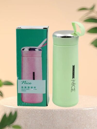 Glass Water Bottle 400ml – Leakproof, Thermal & BPA-Free