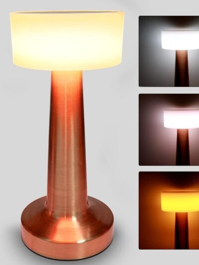 Touch Control LED Lamp – 3 Color Dimmable, Rechargeable | Styleva
