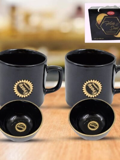 Ceramic Tea Cup Set – 4 Pcs with Serving Bowl | Serve Stellar