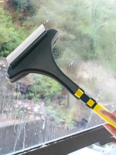 Window Cleaning Brush – 2-in-1 Mesh & Glass Wiper | Velvet Wipe