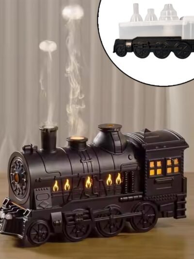Portable Mini Humidifier – Retro Train Design with Night Light | Airvanta