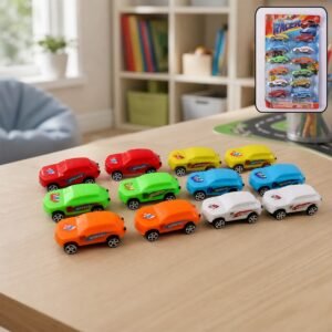 Pull-Back Toy Cars Set of 12 � Vibrant & Safe for Kids Under 3