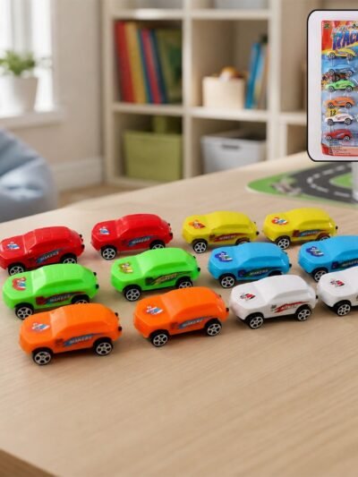 Pull-Back Toy Cars Set of 12 � Vibrant & Safe for Kids Under 3