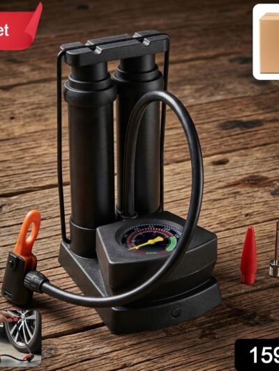 Foot Air Pump – Compact, Portable with Pressure Gauge for Tires