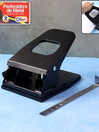 2-Hole Paper Punch Machine – Heavy-Duty, Adjustable 30-Sheet Capacity