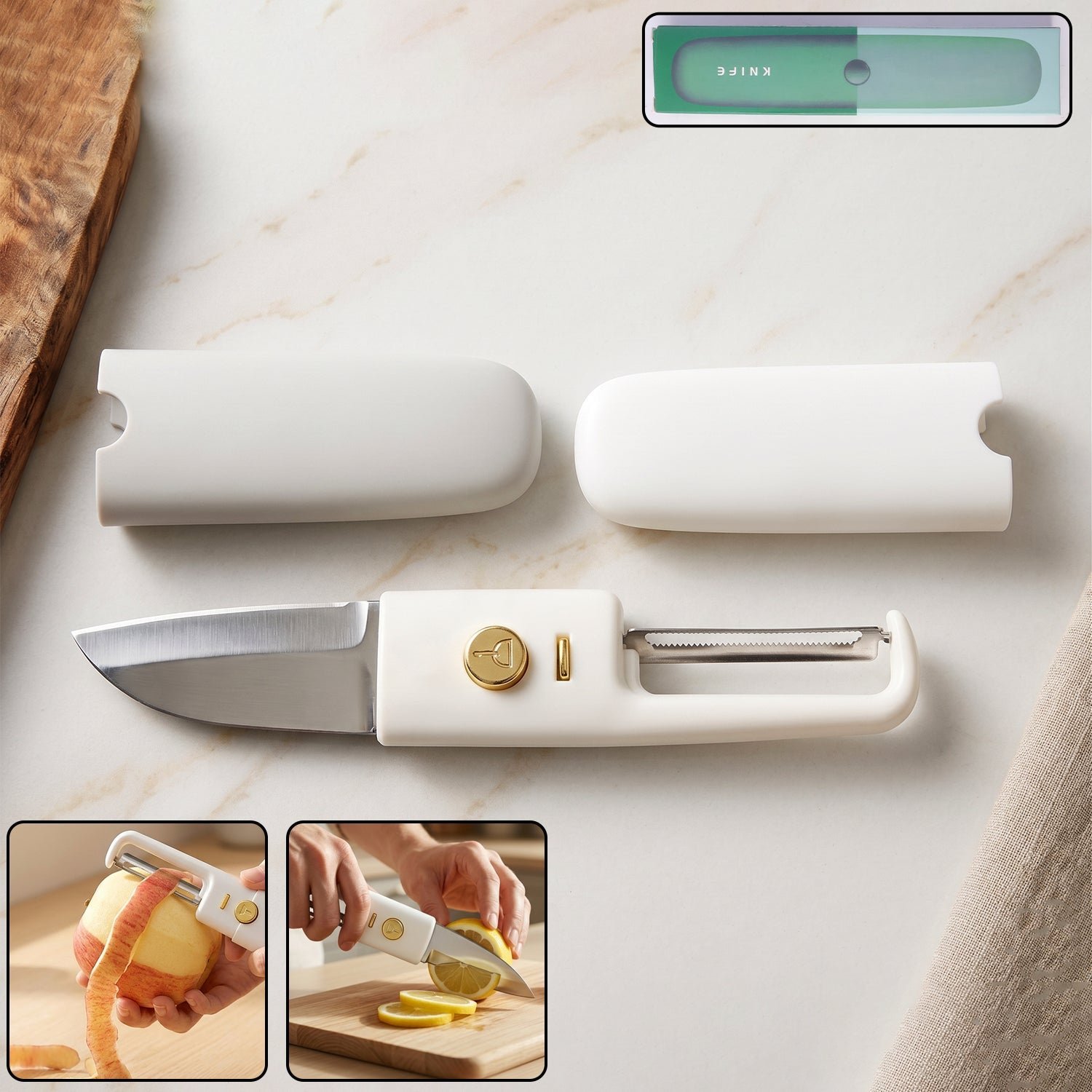 Multifunctional Peeler – 2-in-1 Knife & Sawtooth for Kitchen | ChefAura
